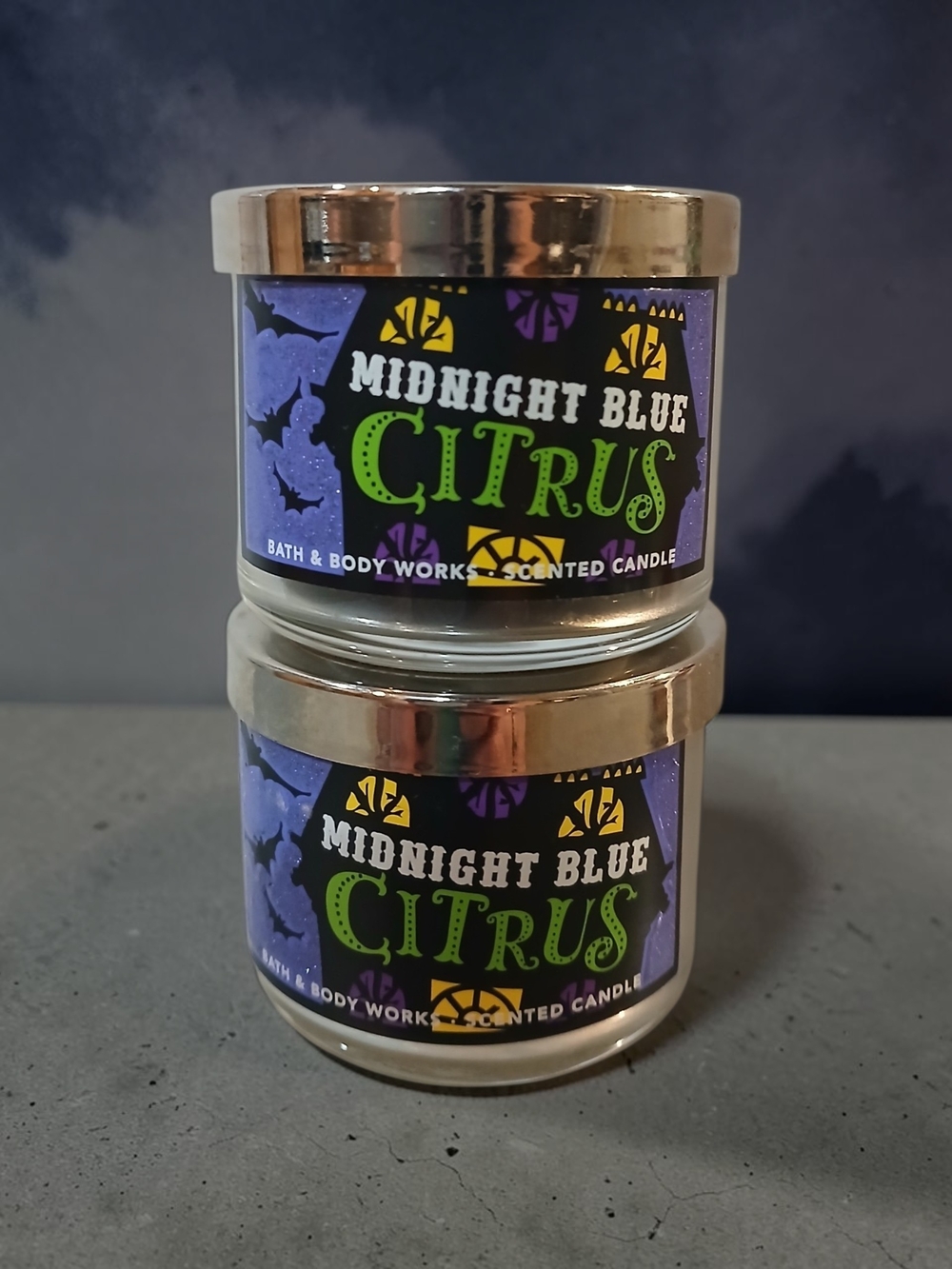 Midnight Blue Citrus Mini Candles